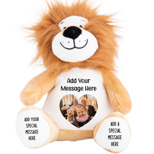 Design a Personalised Lion Teddy – Add Your Photo, Name or Message