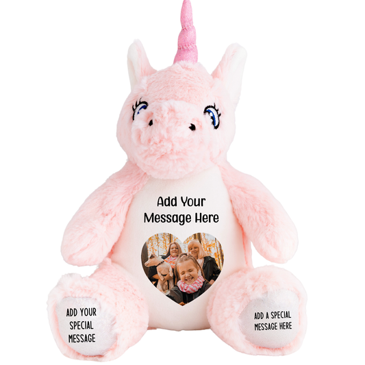 Design a Personalised Unicorn Teddy – Add Your Photo, Name or Message