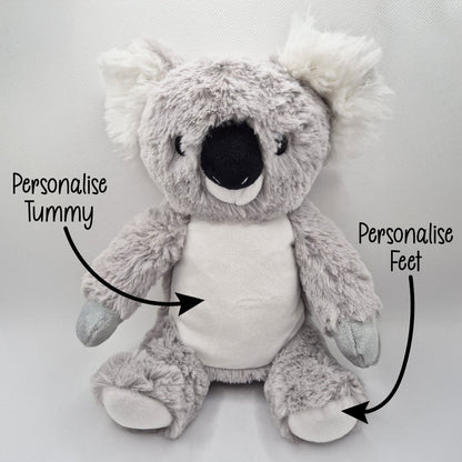 Design a Personalised Koala Teddy – Add Your Photo, Name or Message