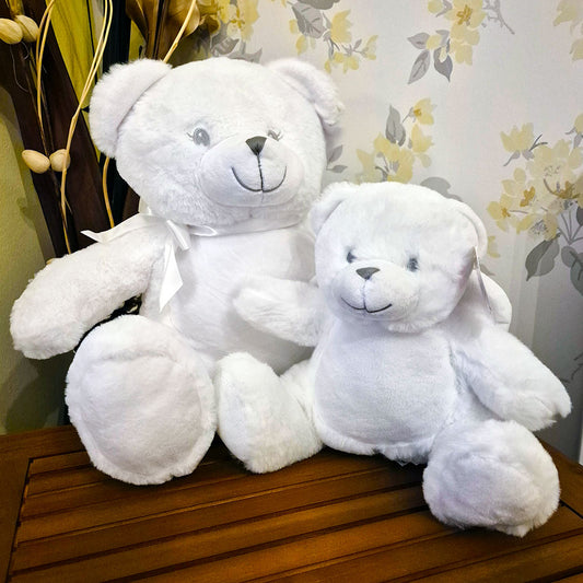Personalised Large White Teddy Bear