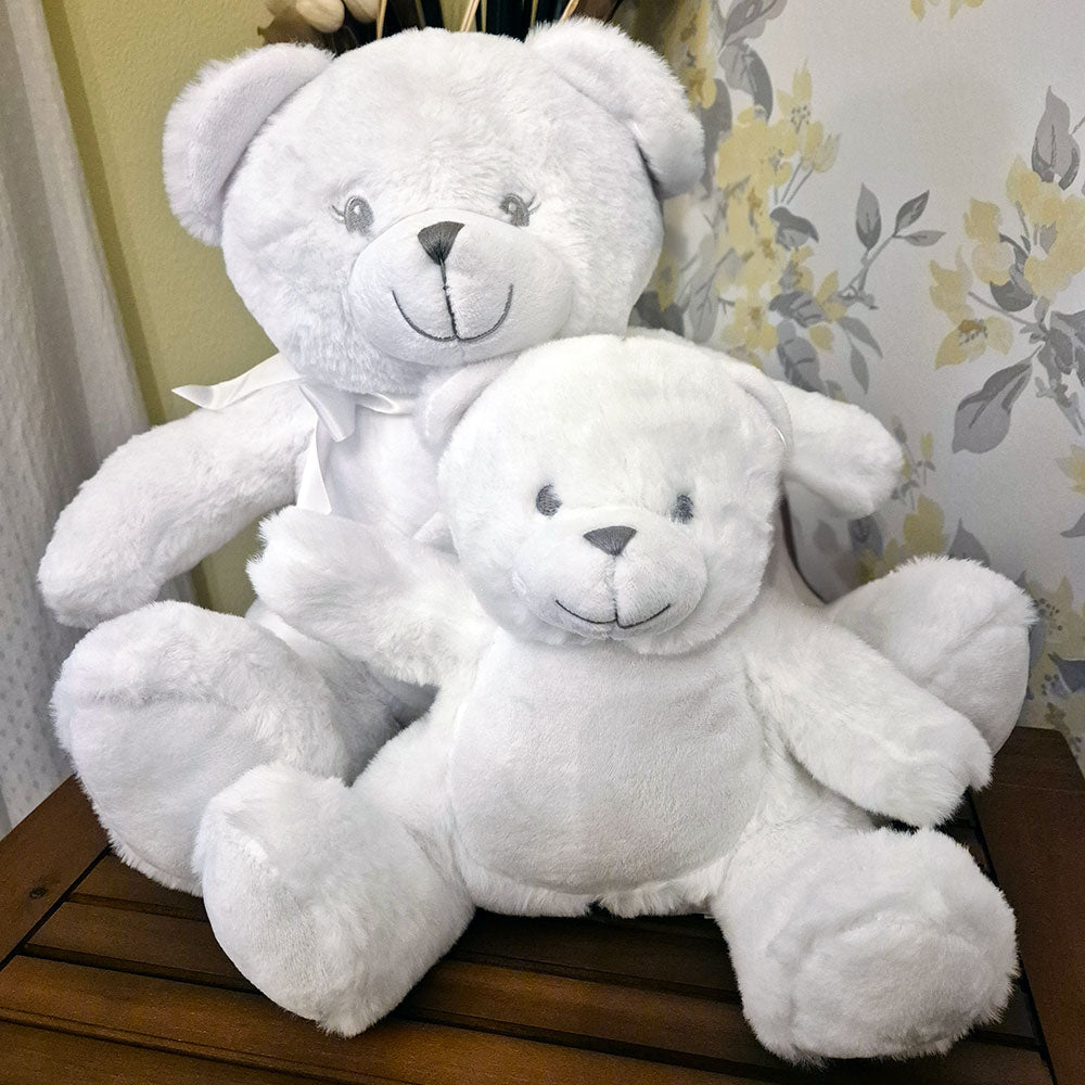 Personalised Large White Teddy Bear