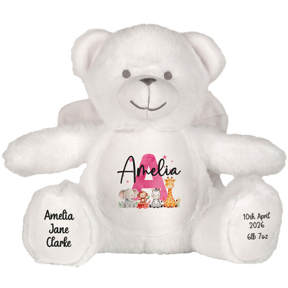 angel bear teddy personalised teddy bear