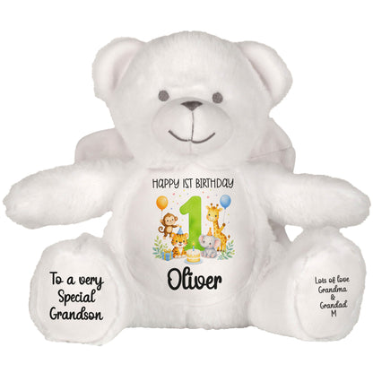angel bear teddy personalised teddy bear