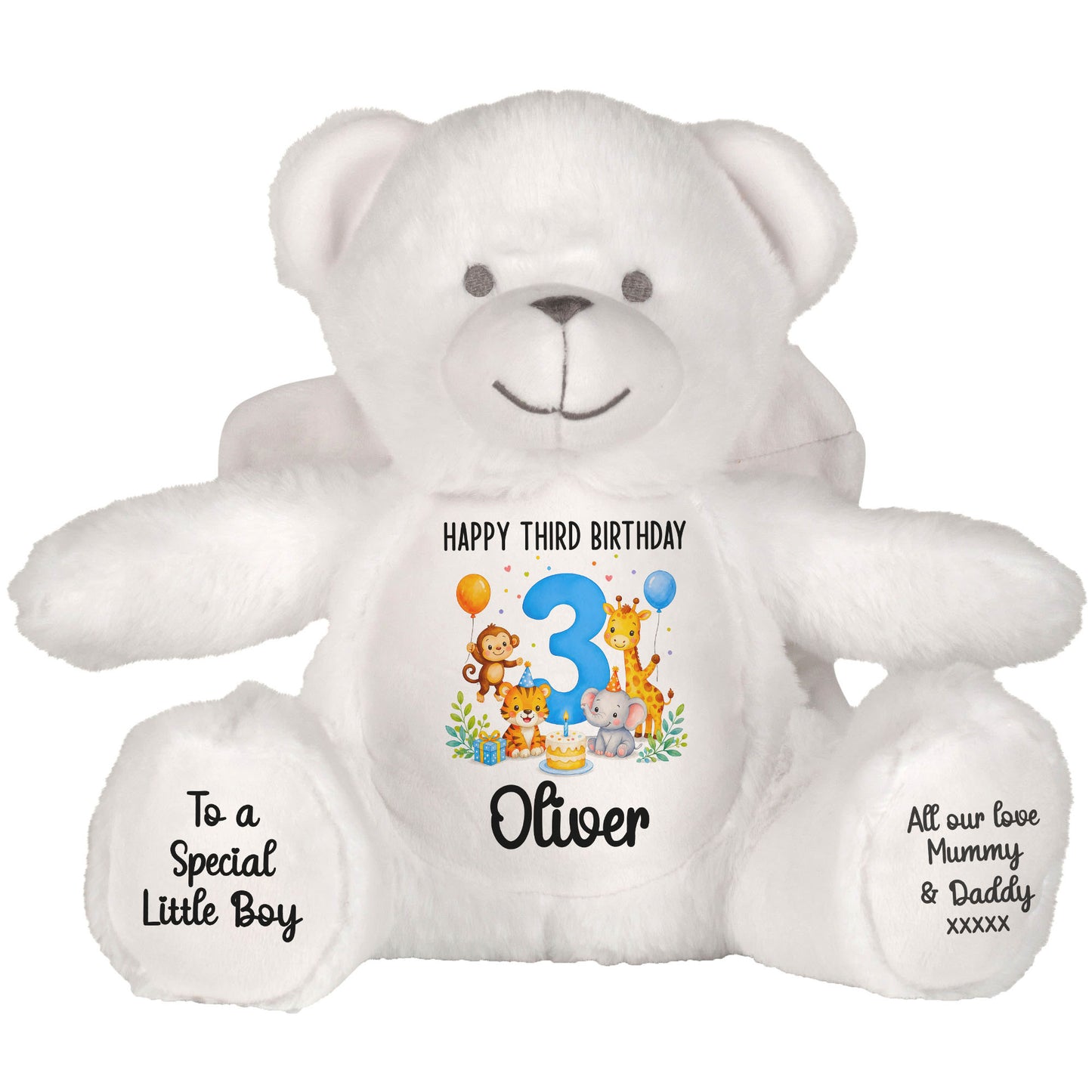 angel bear teddy personalised teddy bear