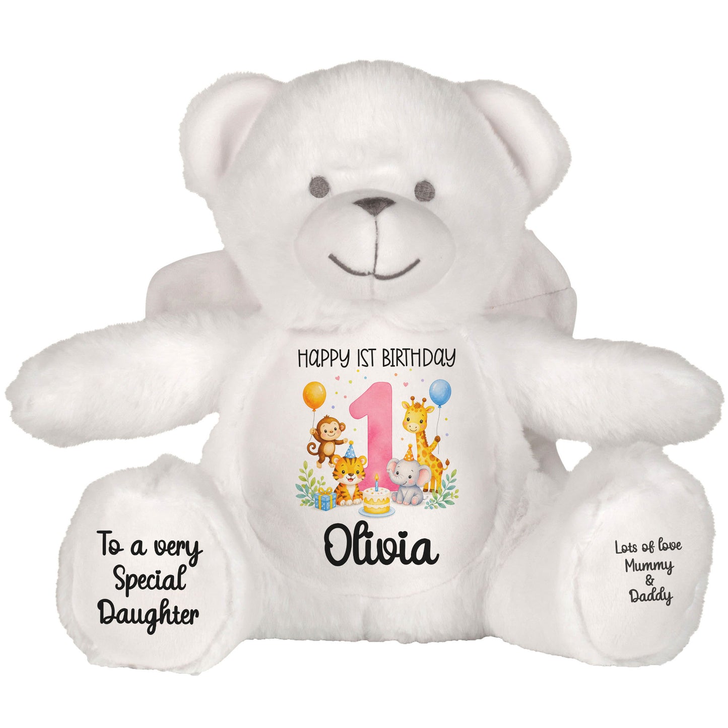 angel bear teddy personalised teddy bear