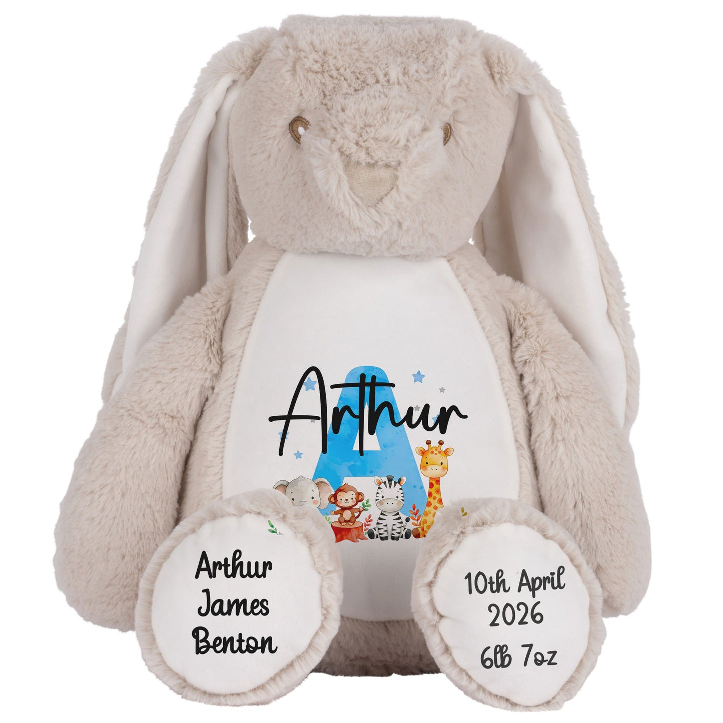 brown bunny teddy personalised teddy bear