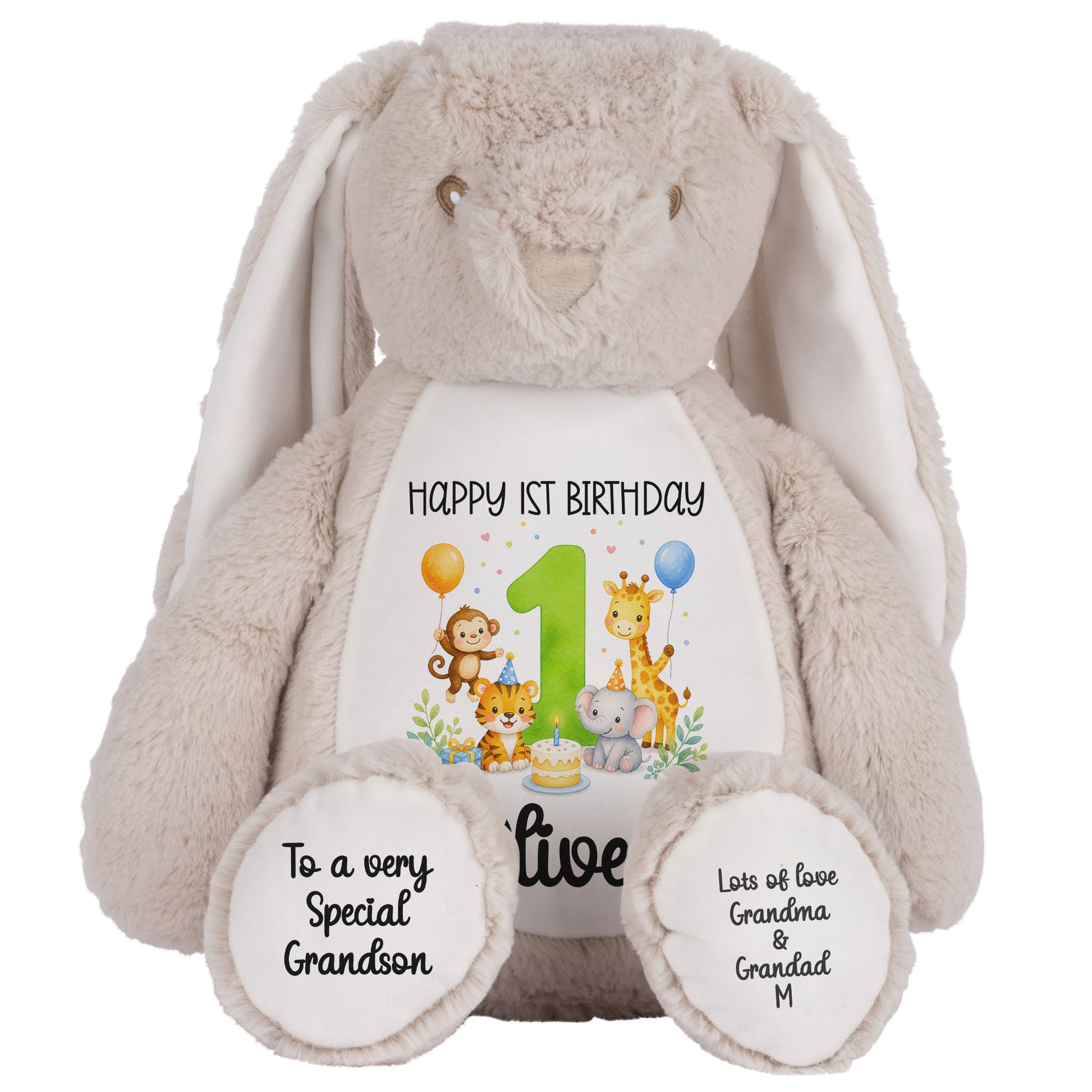 brown bunny teddy personalised teddy bear
