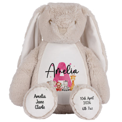 brown bunny teddy personalised teddy bear