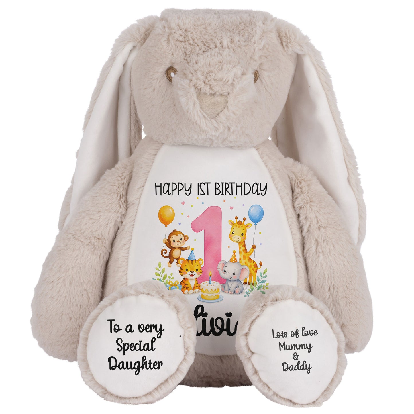 brown bunny teddy personalised teddy bear