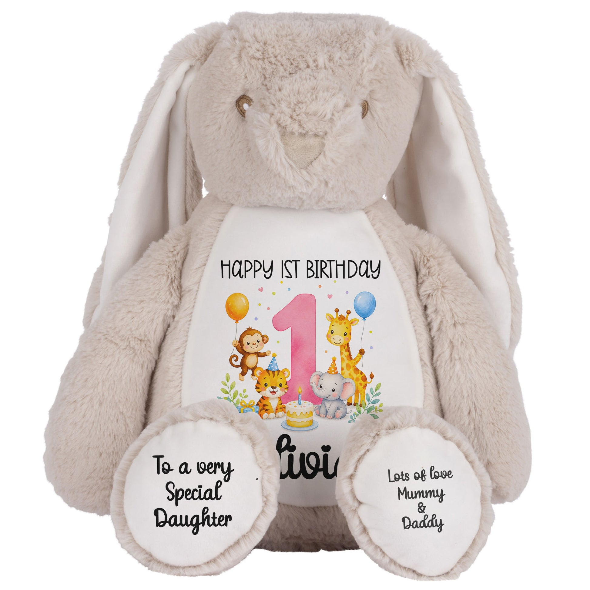 brown bunny teddy personalised teddy bear
