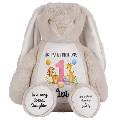 brown bunny teddy personalised teddy bear