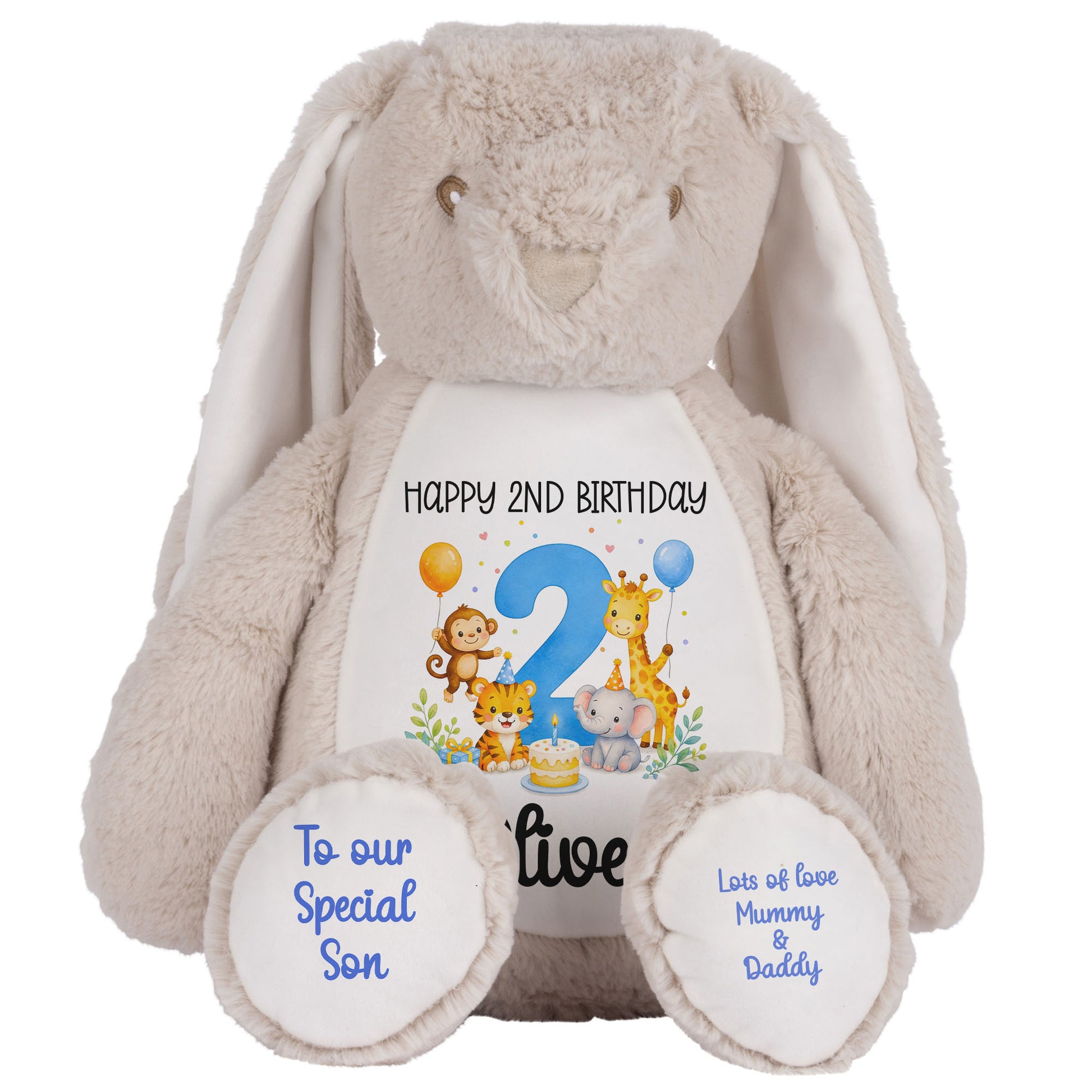 brown bunny teddy personalised teddy bear