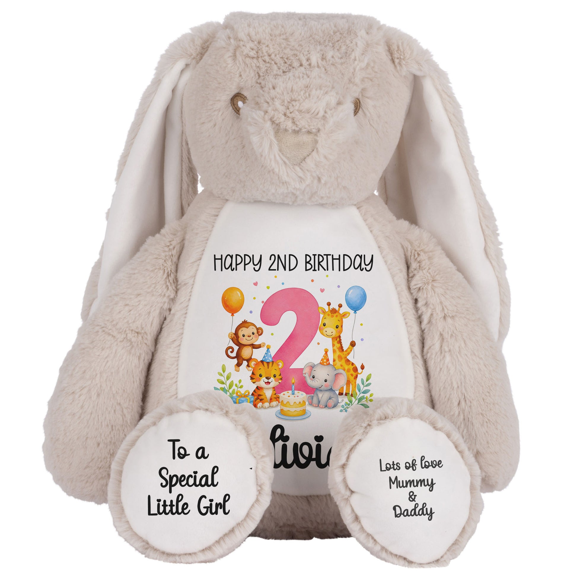 brown bunny teddy personalised teddy bear