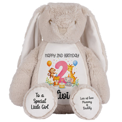 brown bunny teddy personalised teddy bear