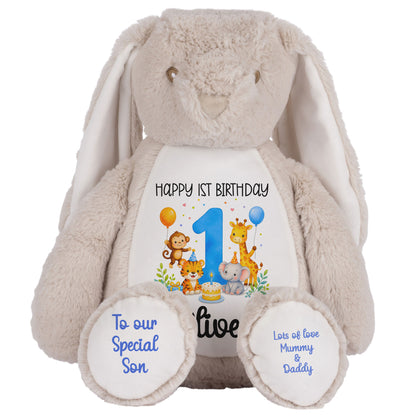 brown bunny teddy personalised teddy bear