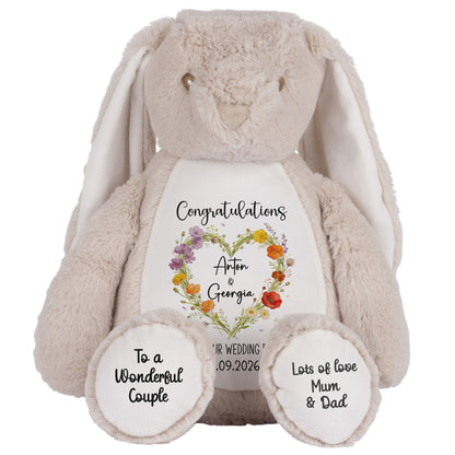 brown bunny teddy personalised teddy bear