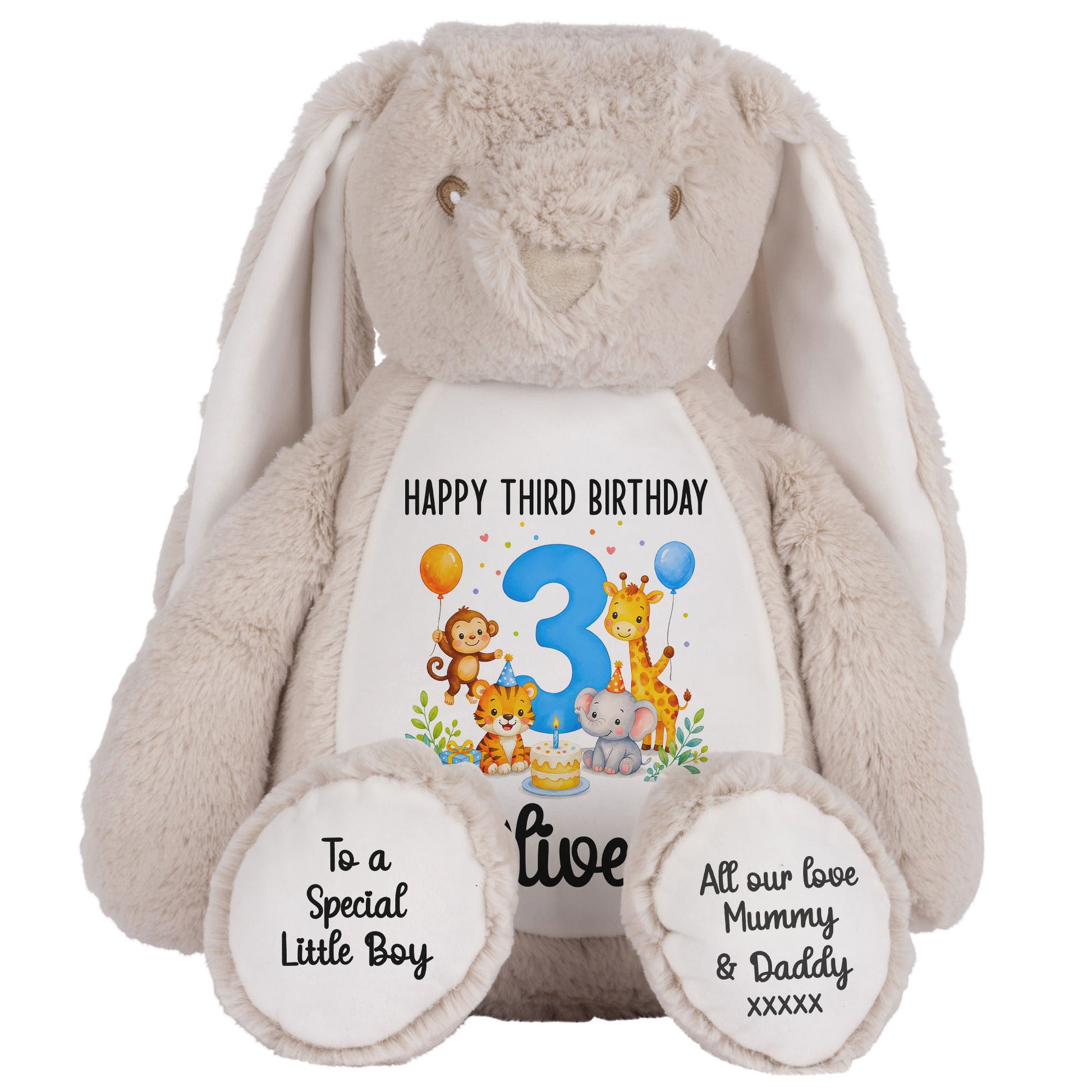 brown bunny teddy personalised teddy bear
