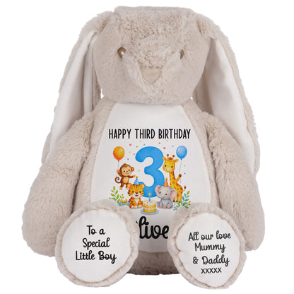 brown bunny teddy personalised teddy bear