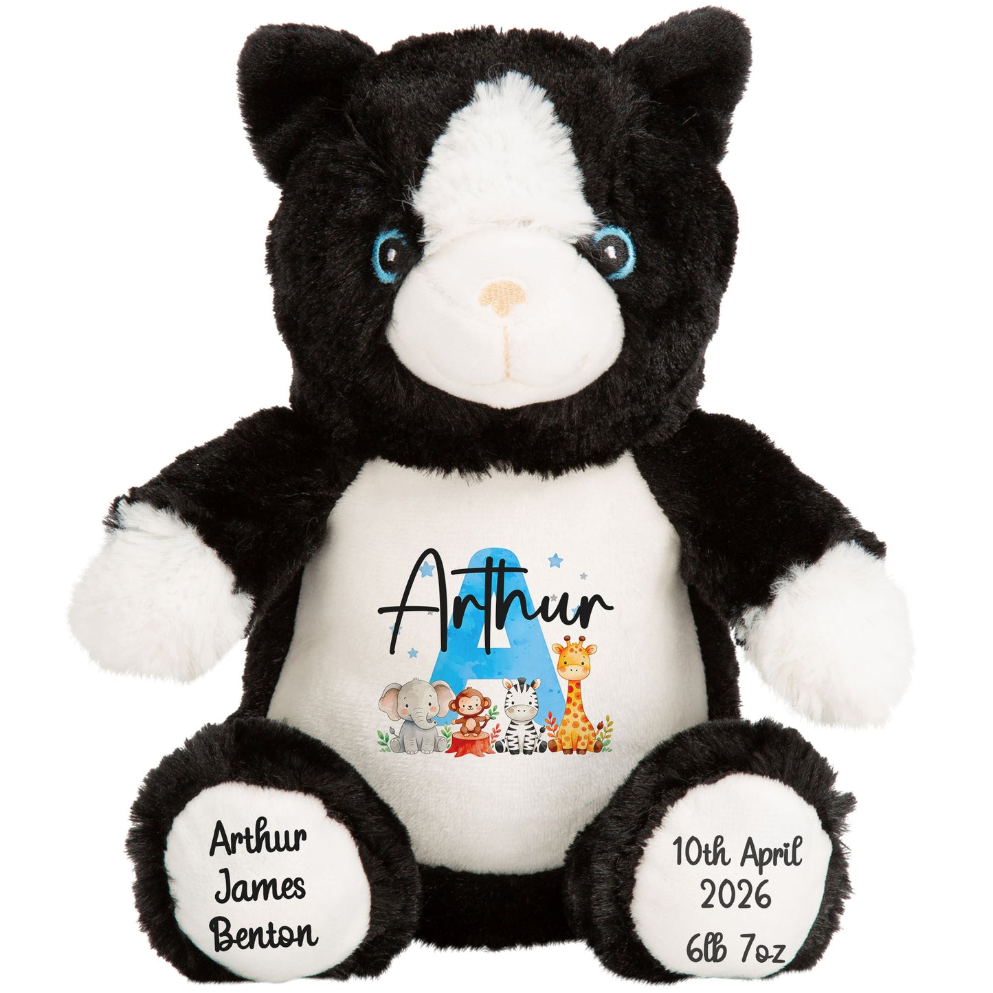 cat teddy personalised teddy bear