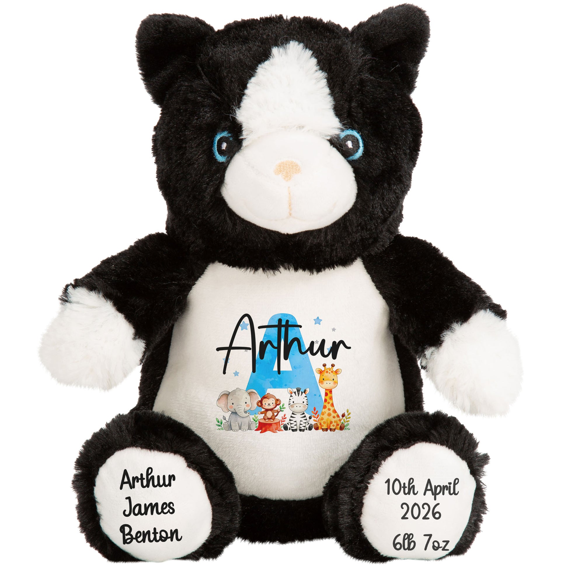 cat teddy personalised teddy bear