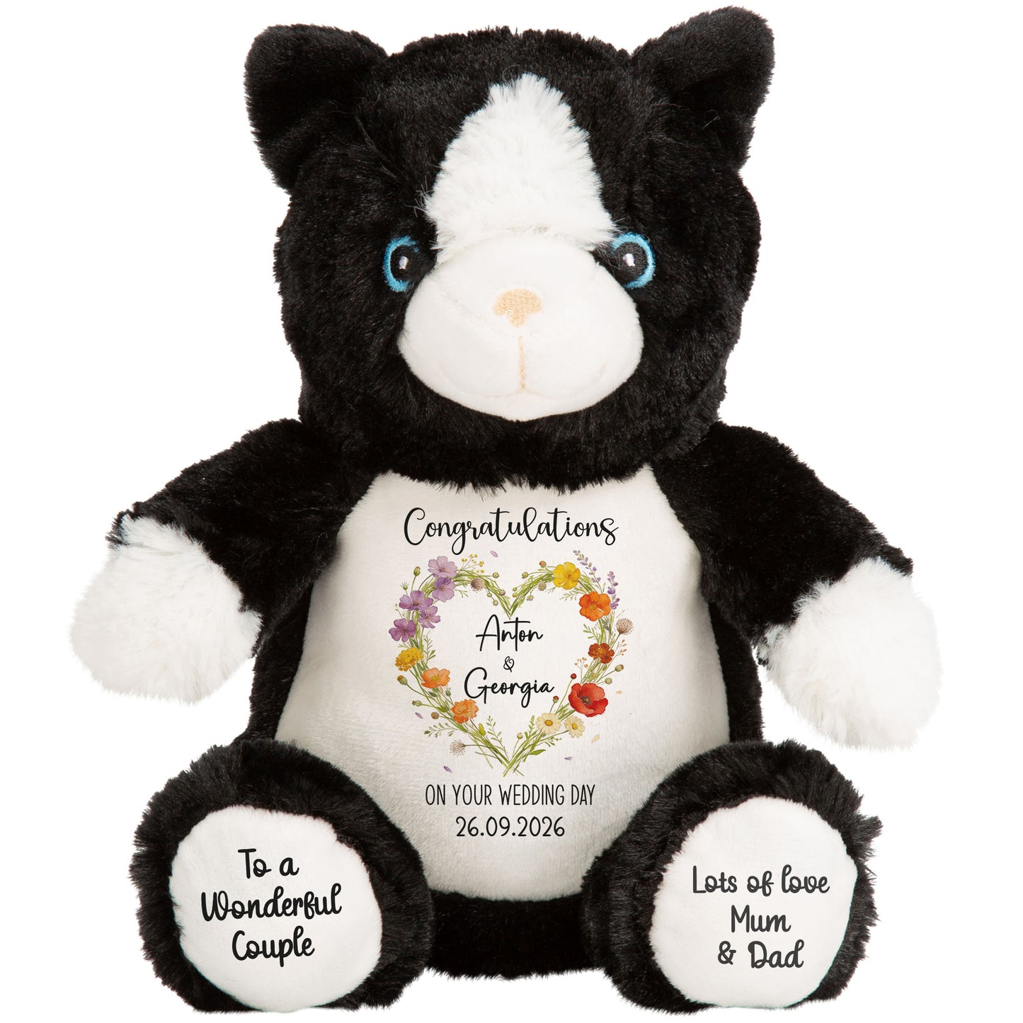 cat teddy personalised teddy bear