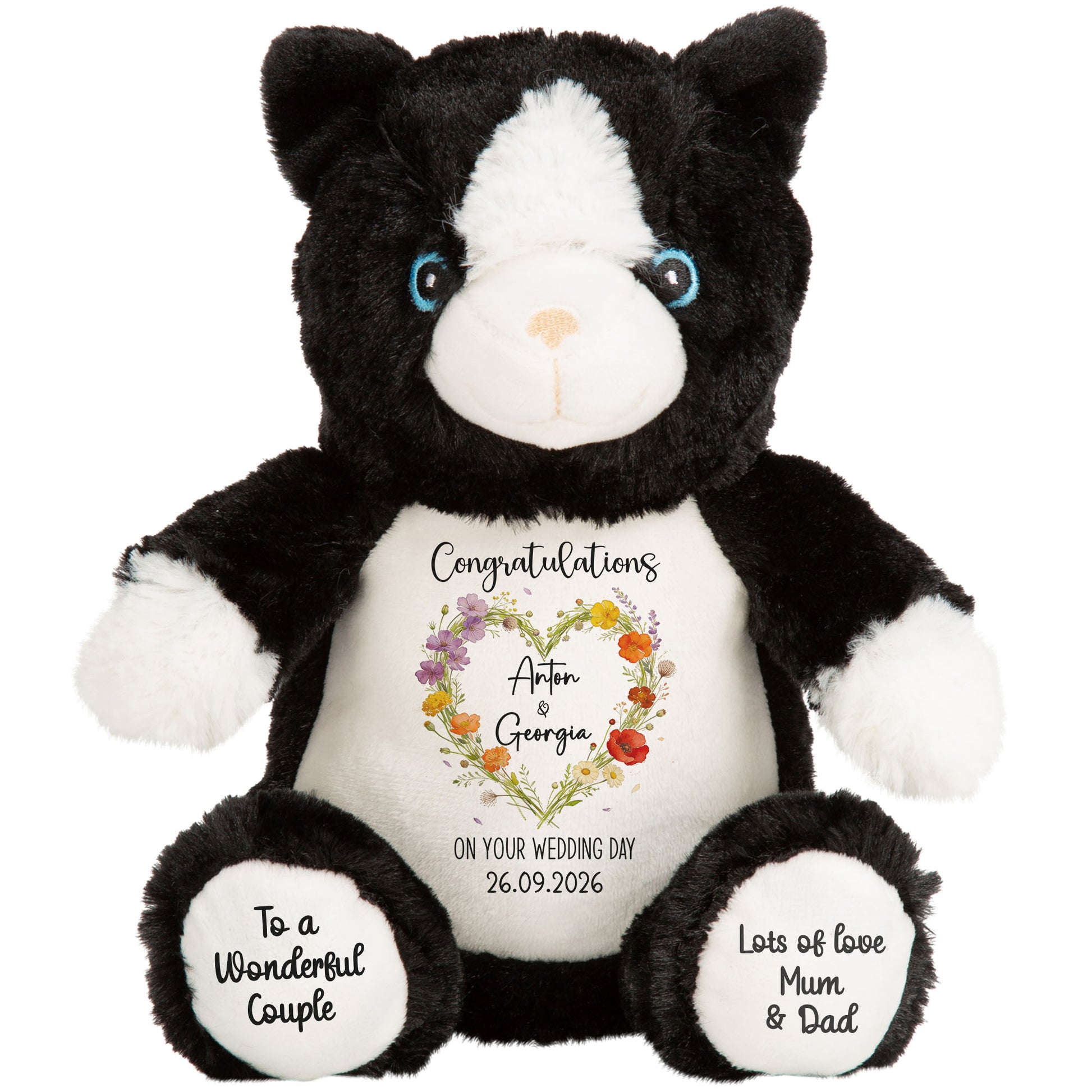 cat teddy personalised teddy bear