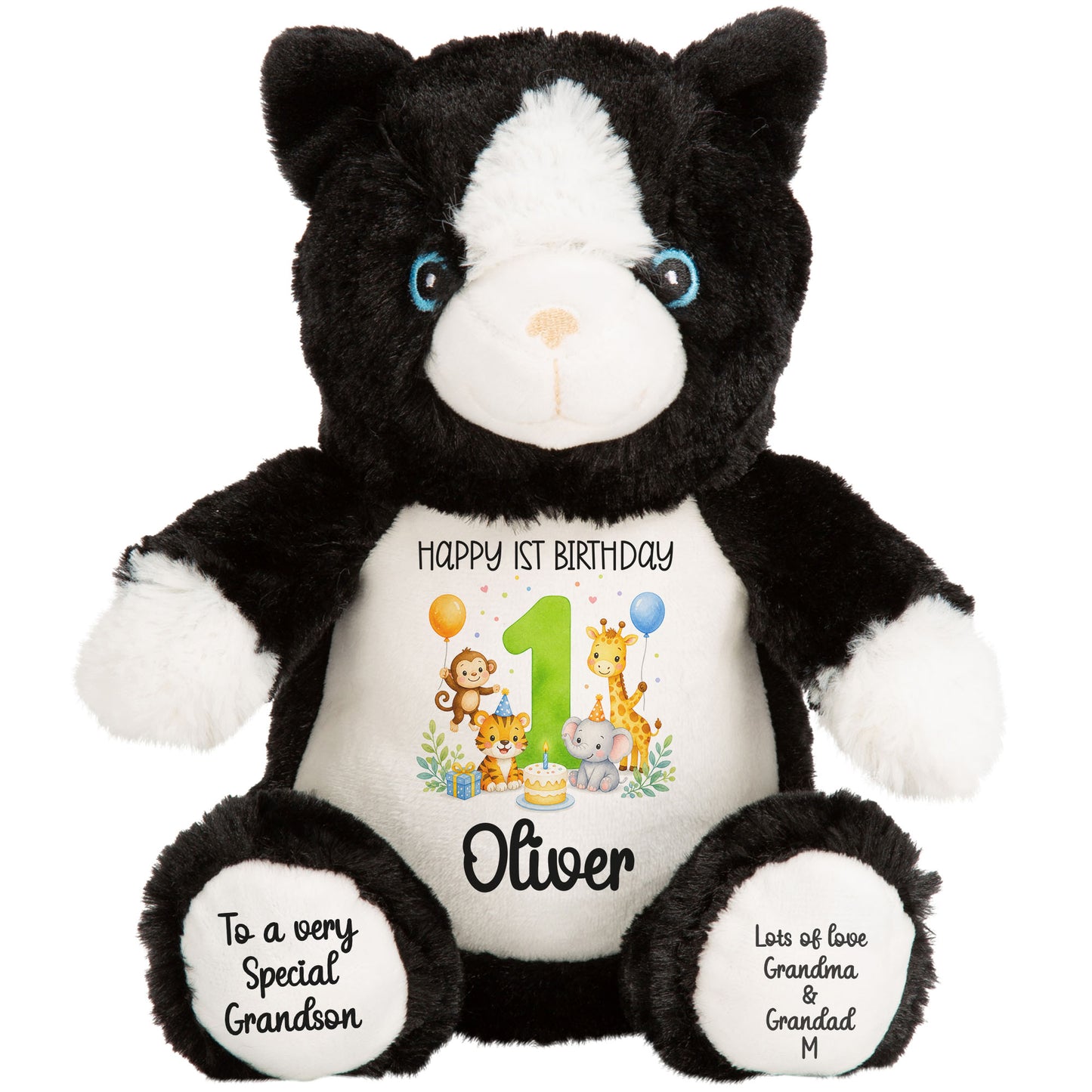 cat teddy personalised teddy bear