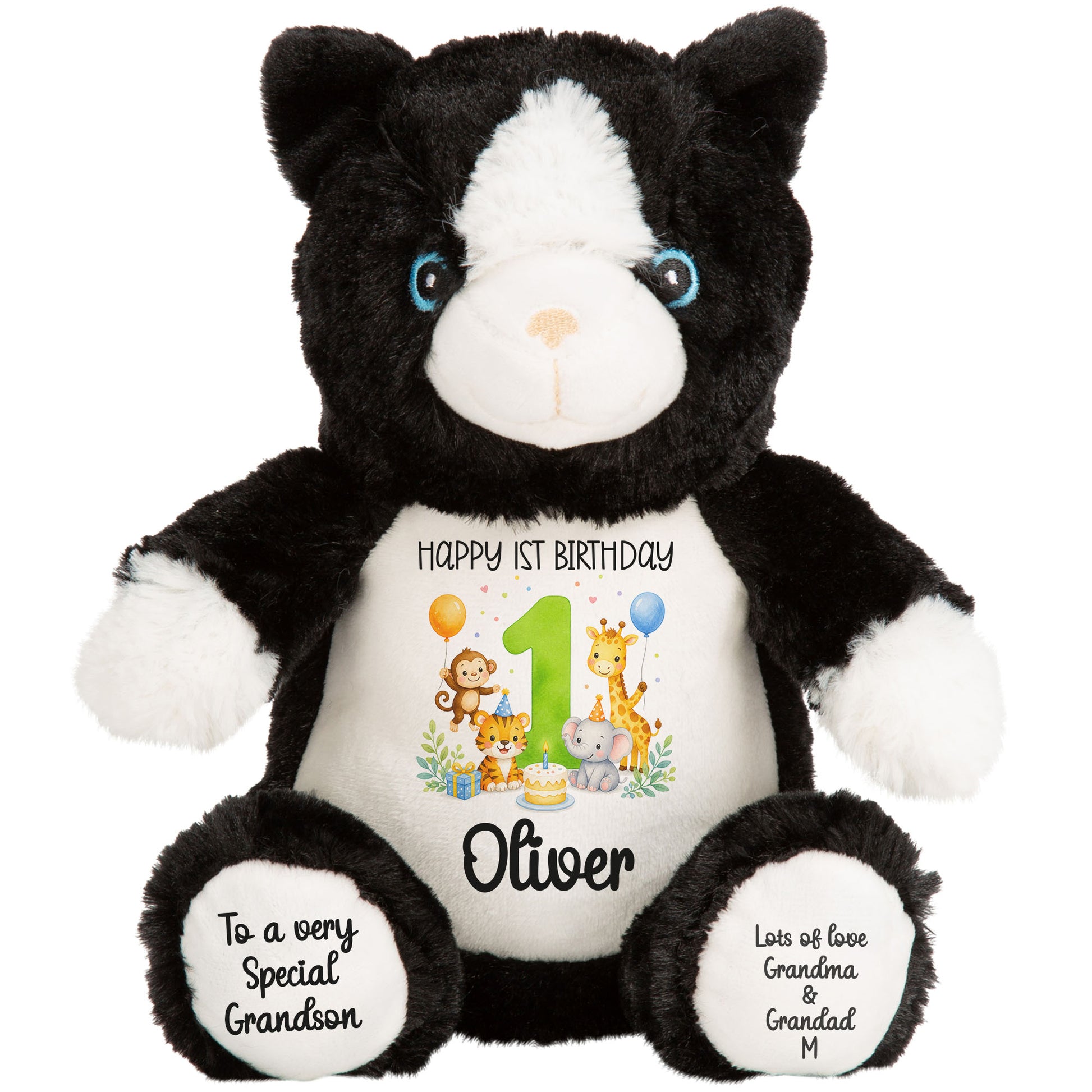 cat teddy personalised teddy bear