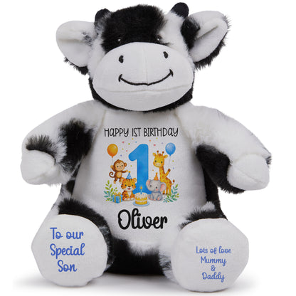 cow teddy personalised teddy bear