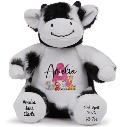 cow teddy personalised teddy bear