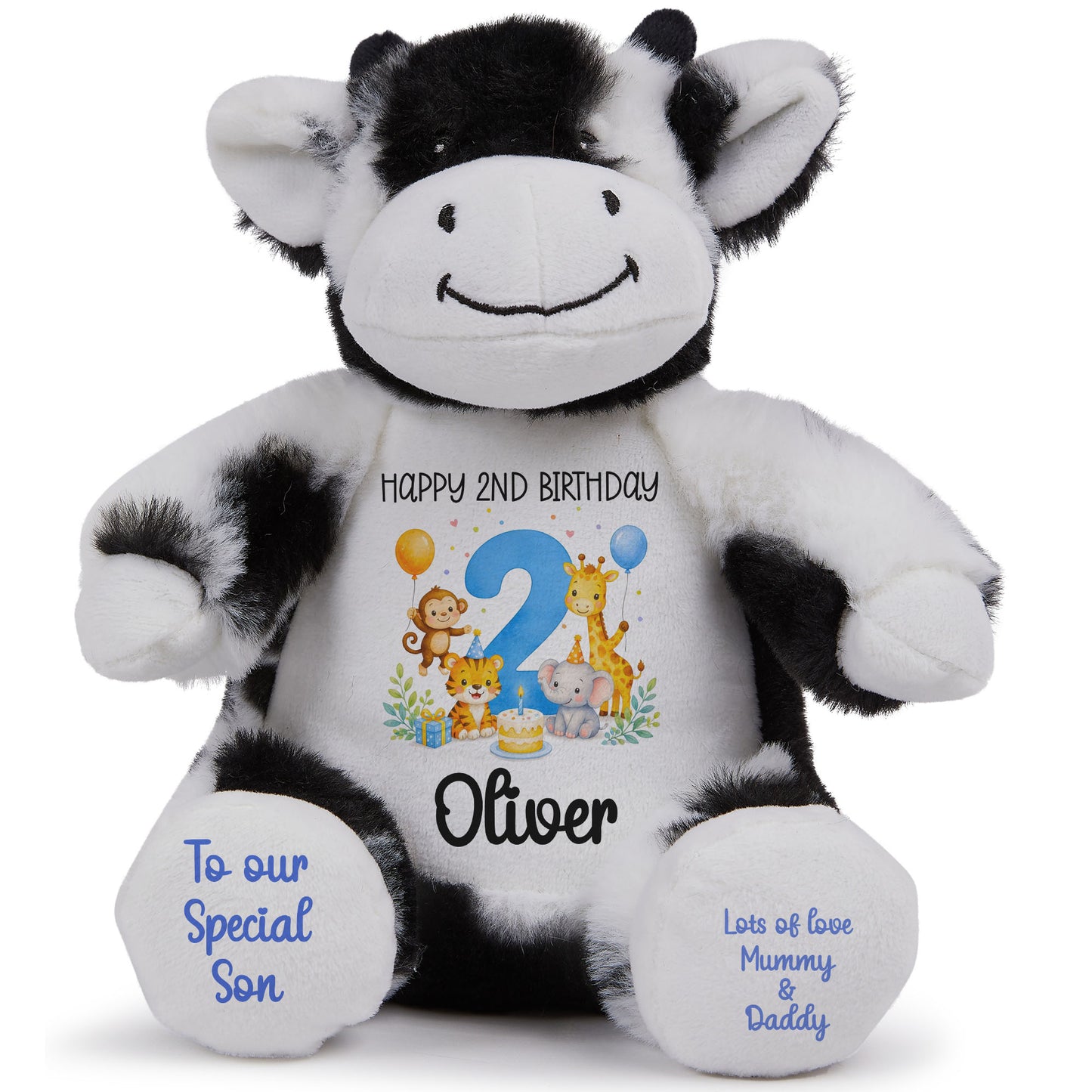cow teddy personalised teddy bear