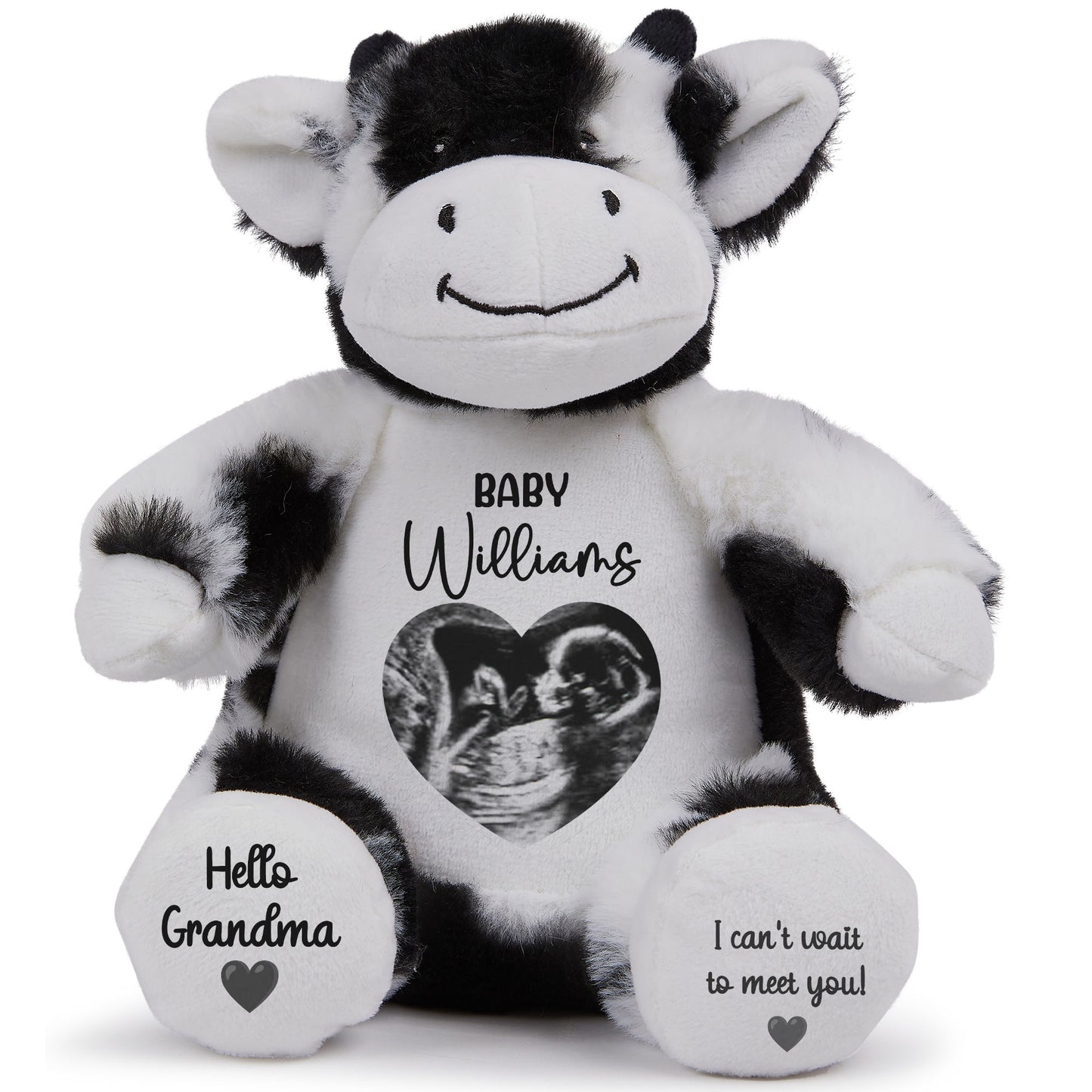 cow teddy personalised teddy bear