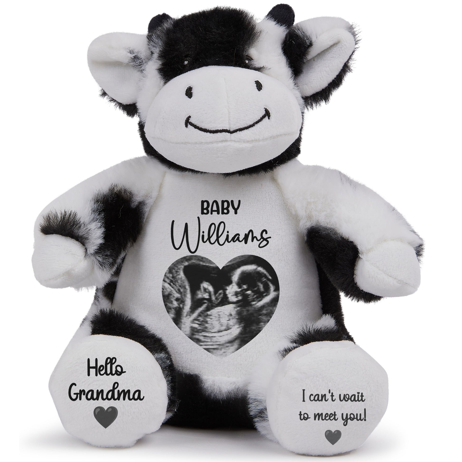cow teddy personalised teddy bear