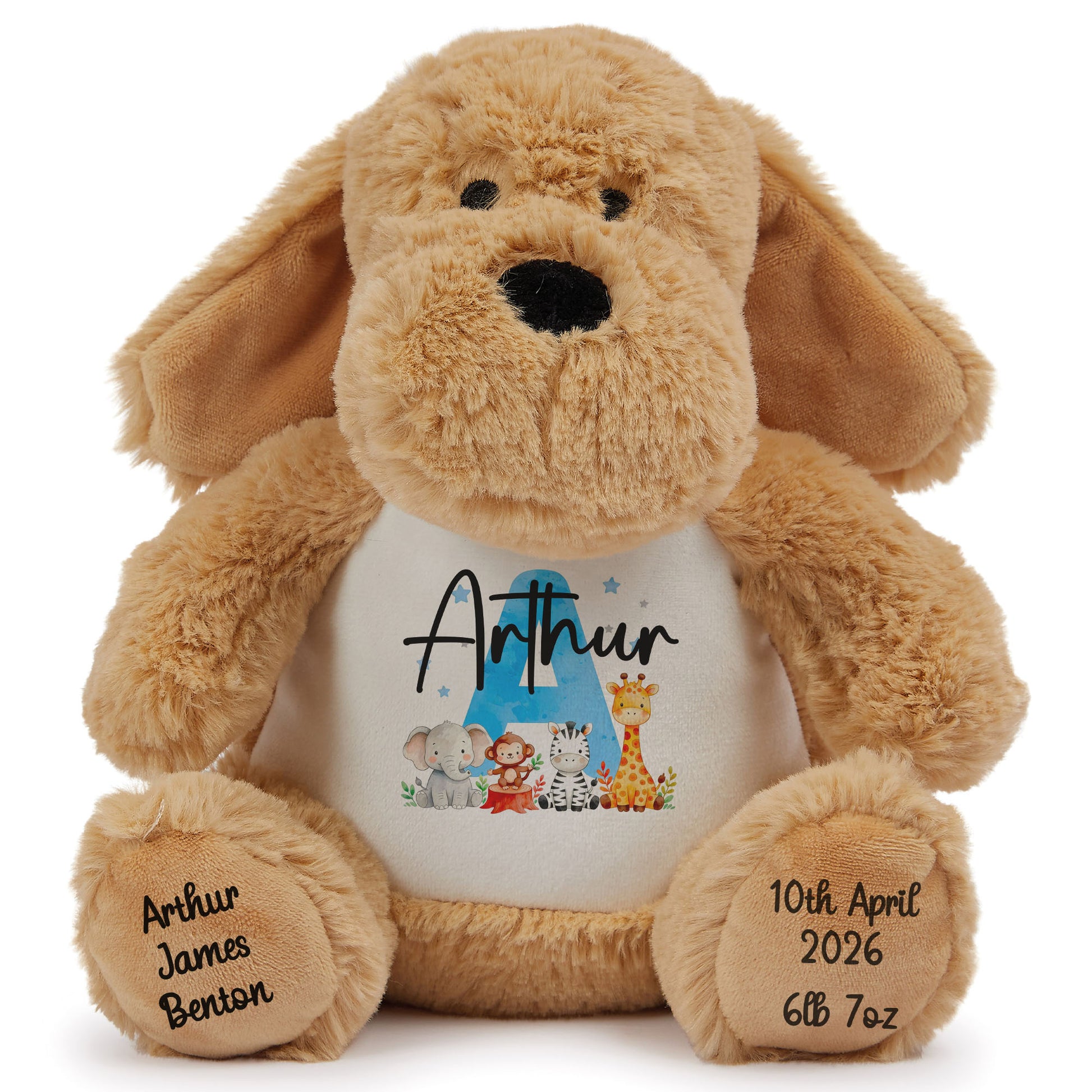 dog teddy personalised teddy bear