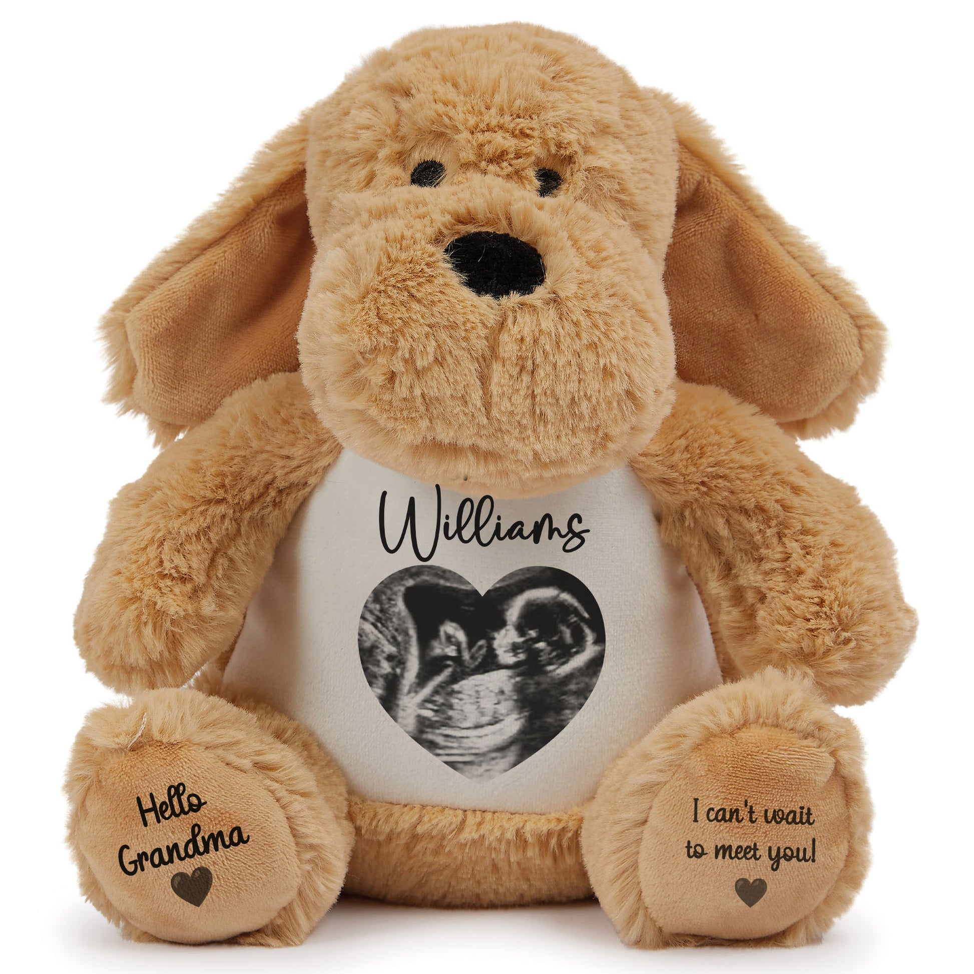 dog teddy personalised teddy bear