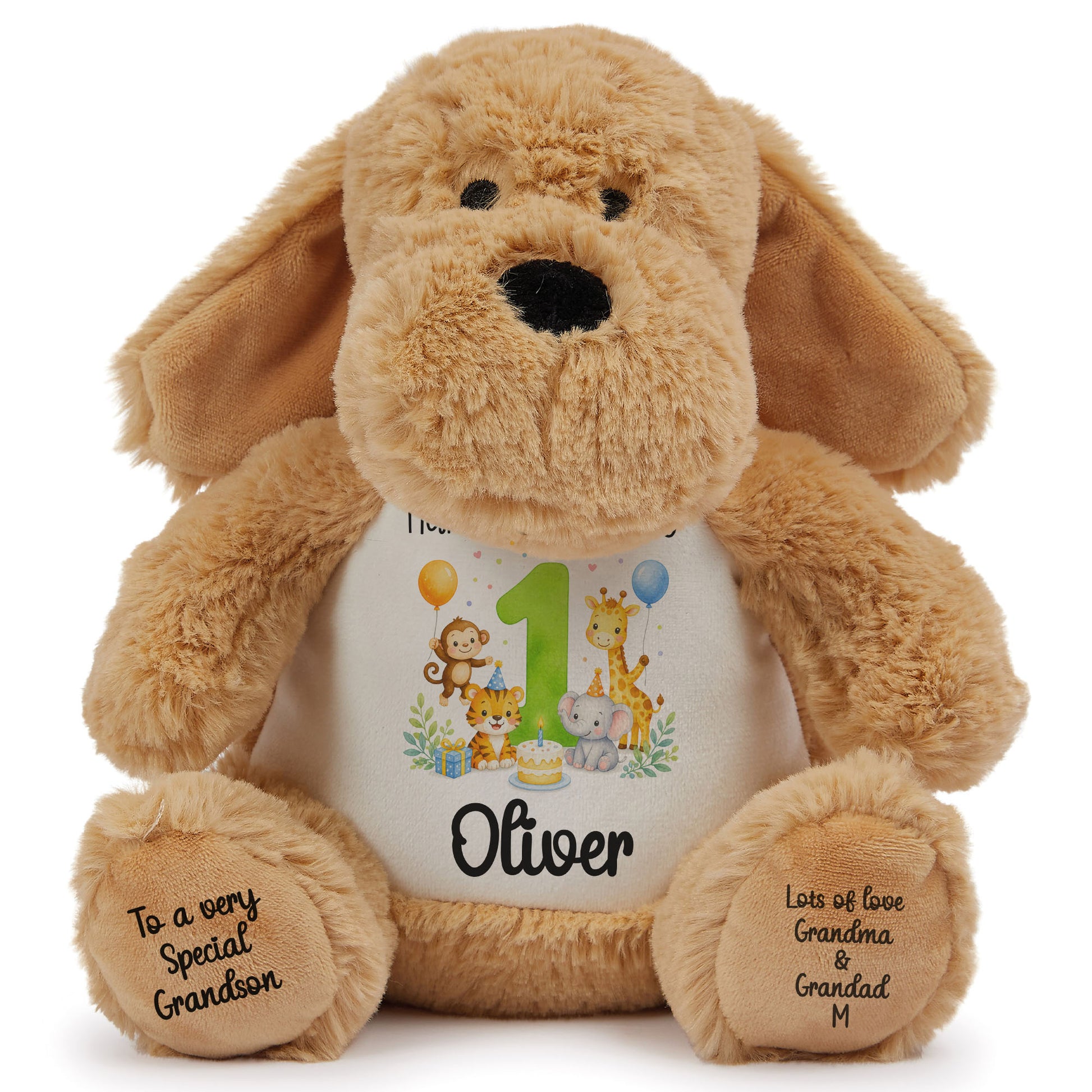 dog teddy personalised teddy bear