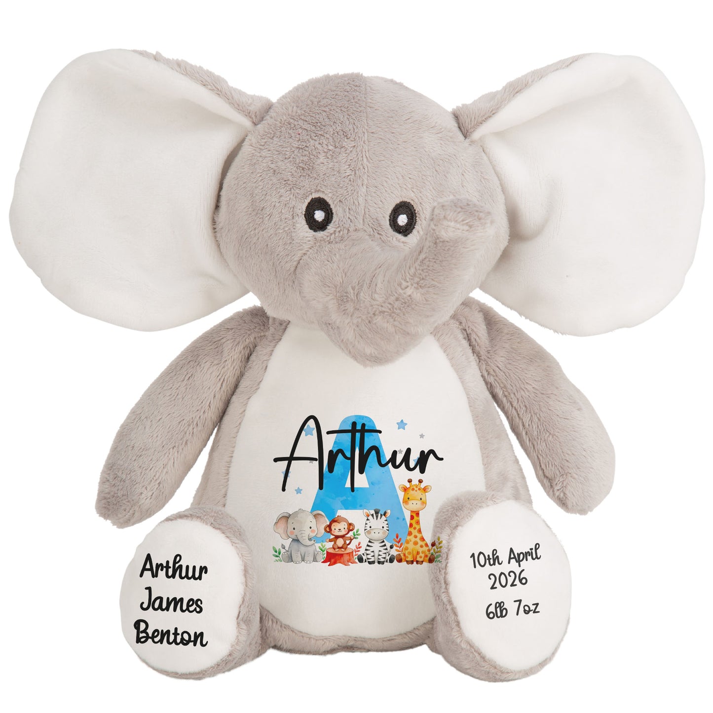 elephant teddy personalised teddy bear