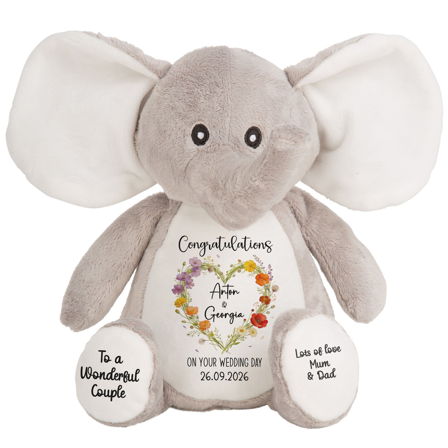elephant teddy personalised teddy bear