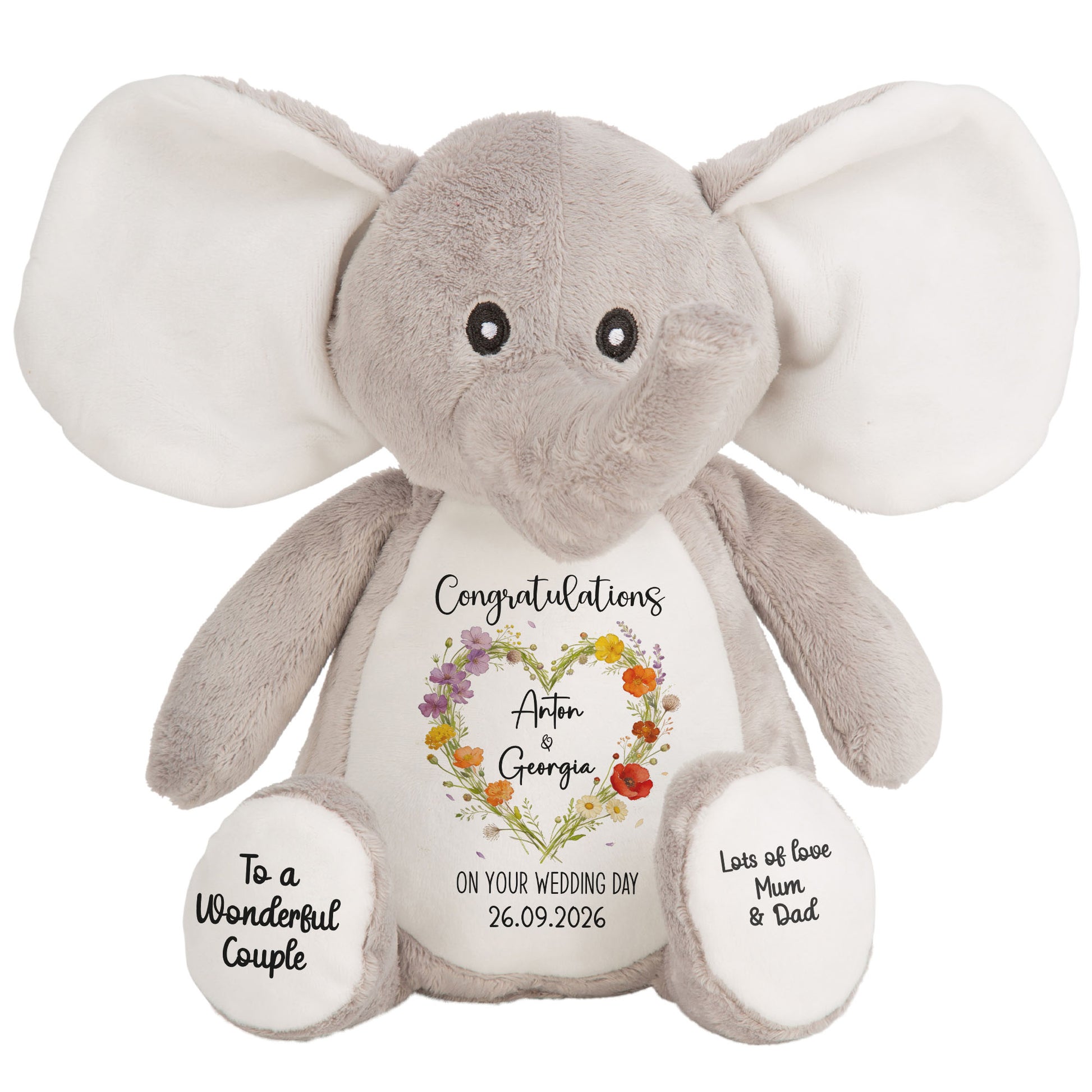 elephant teddy personalised teddy bear