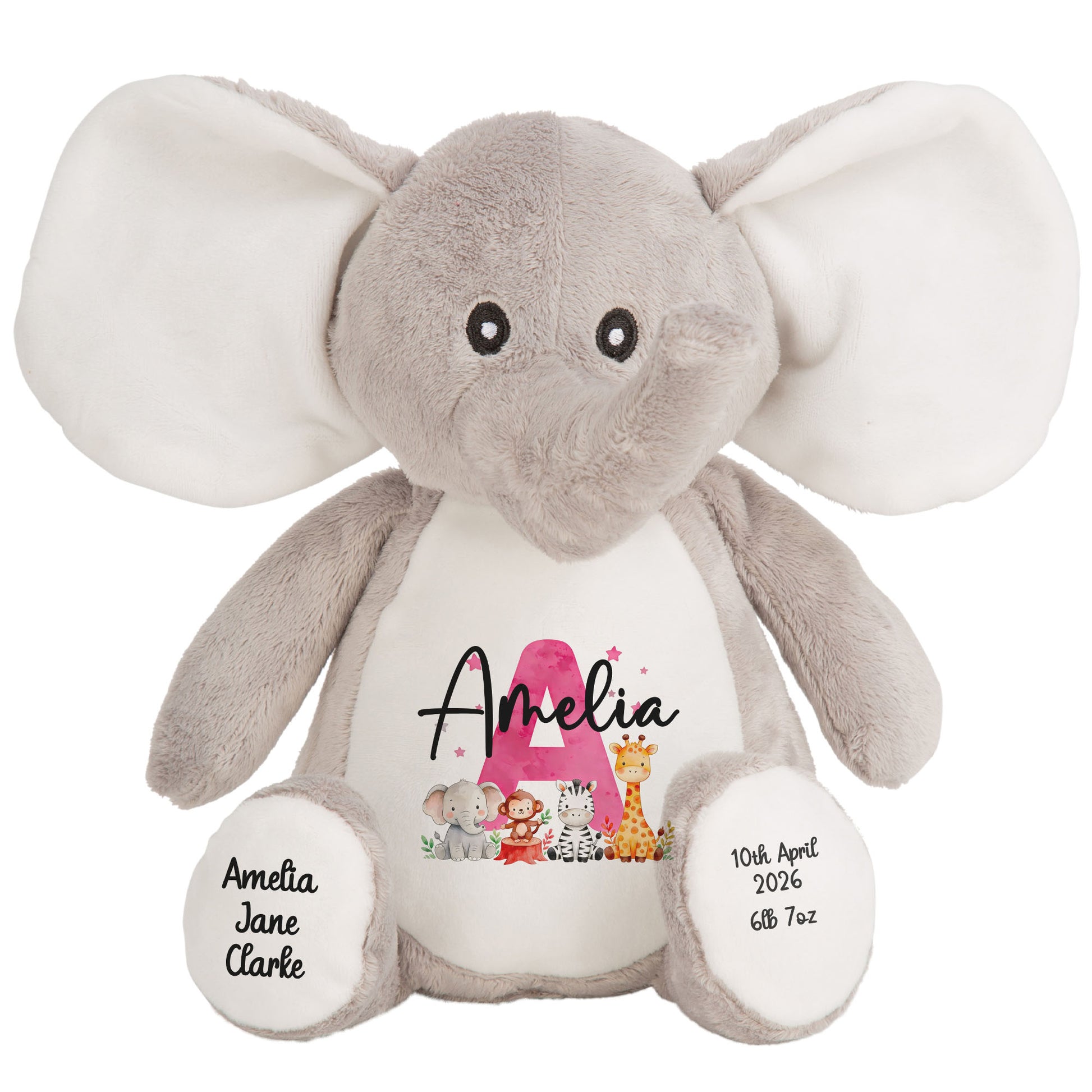 elephant teddy personalised teddy bear