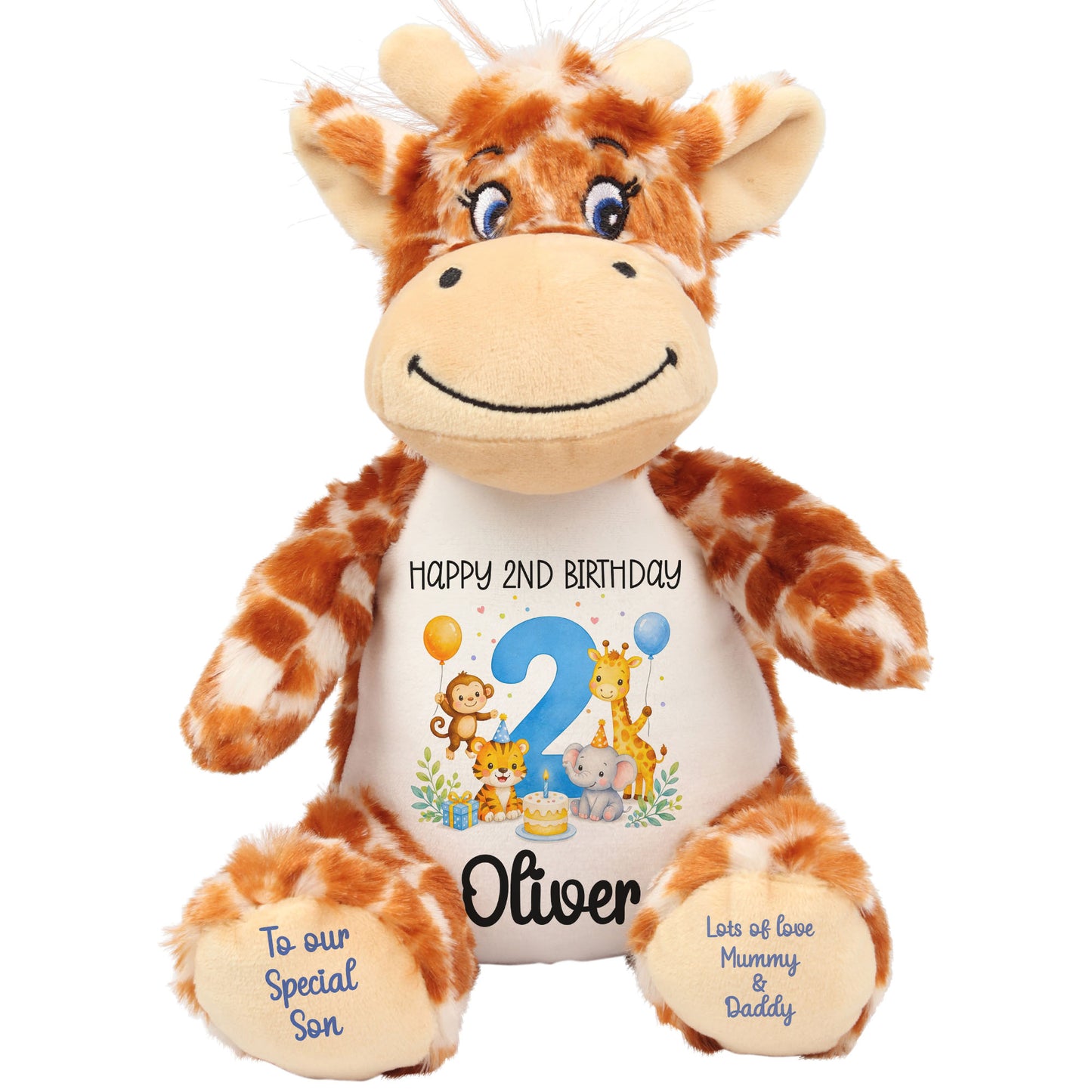 giraffe teddy personalised teddy bear