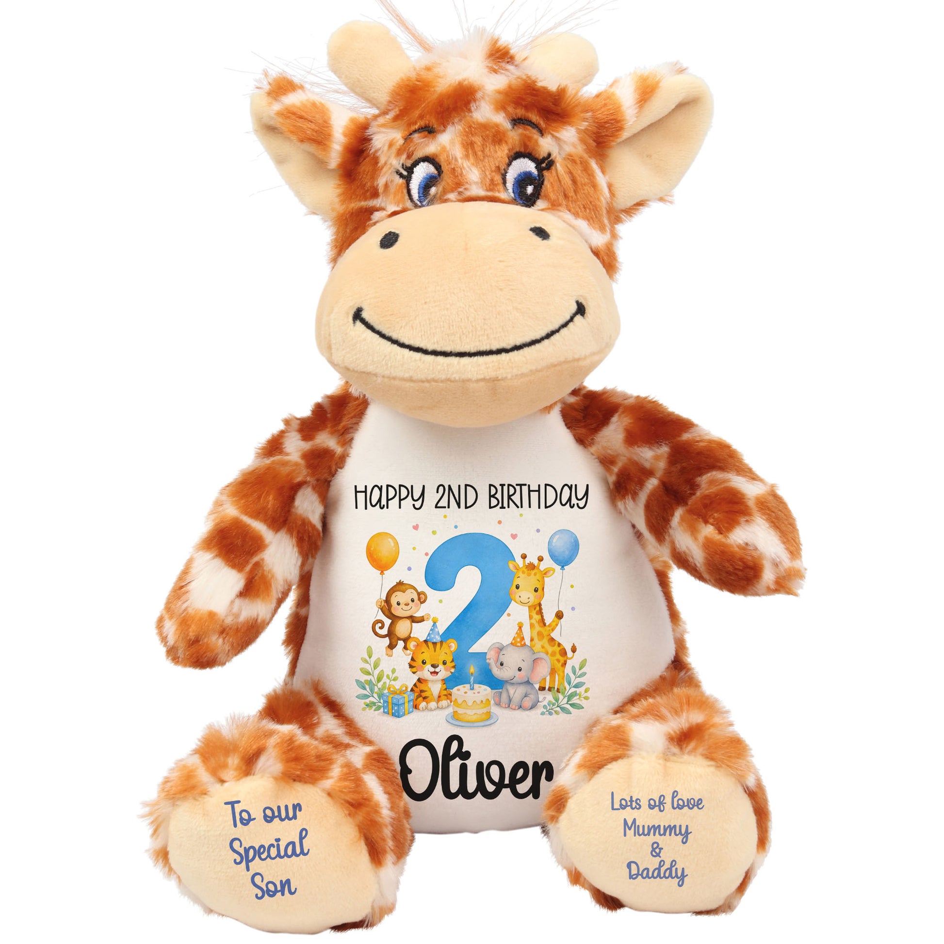 giraffe teddy personalised teddy bear