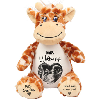 giraffe teddy personalised teddy bear