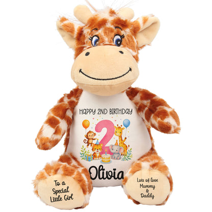giraffe teddy personalised teddy bear