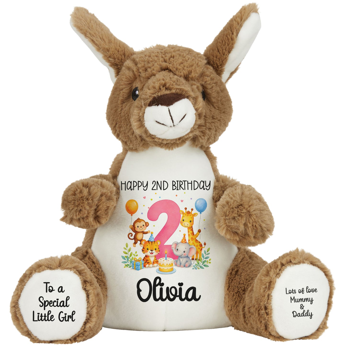 kangaroo teddy personalised teddy bear
