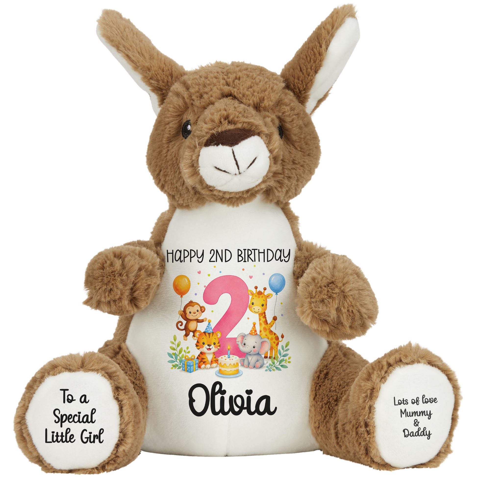 kangaroo teddy personalised teddy bear