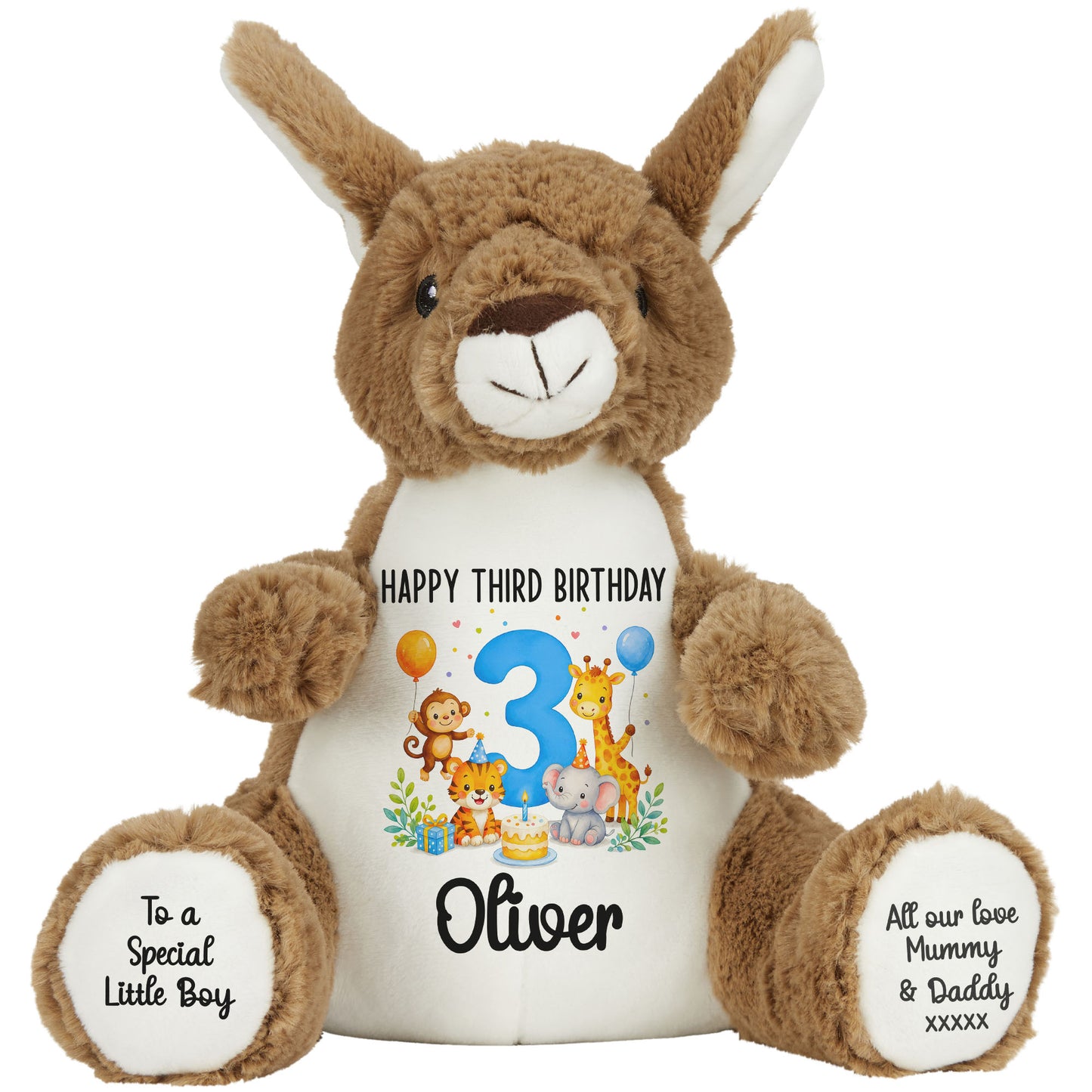 kangaroo teddy personalised teddy bear