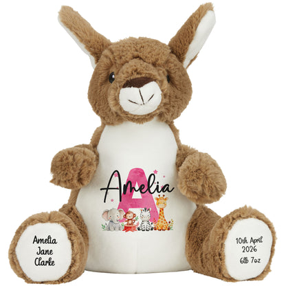 kangaroo teddy personalised teddy bear
