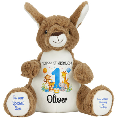 kangaroo teddy personalised teddy bear