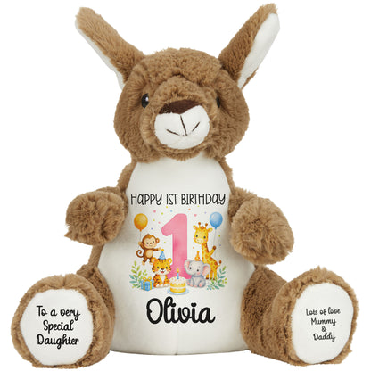 kangaroo teddy personalised teddy bear